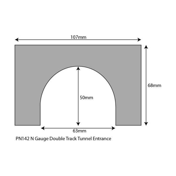 Metcalfe Models PN14 N Gauge Tunnel Entrances Double Track