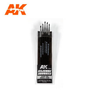 AK Interactive AK9087 Silicone Brushes Hard Tip Small (pack of 5)