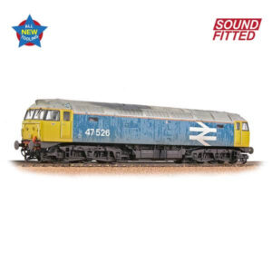 Bachmann 35-421SF Class 47/4 47526 BR Blue Large Logo DCC Sound Fitted Weathered
