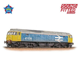 Bachmann 35-421SFX Class 47/4 47526 BR Blue Large Logo DCC Sound & Working Fans Fitted Weathered