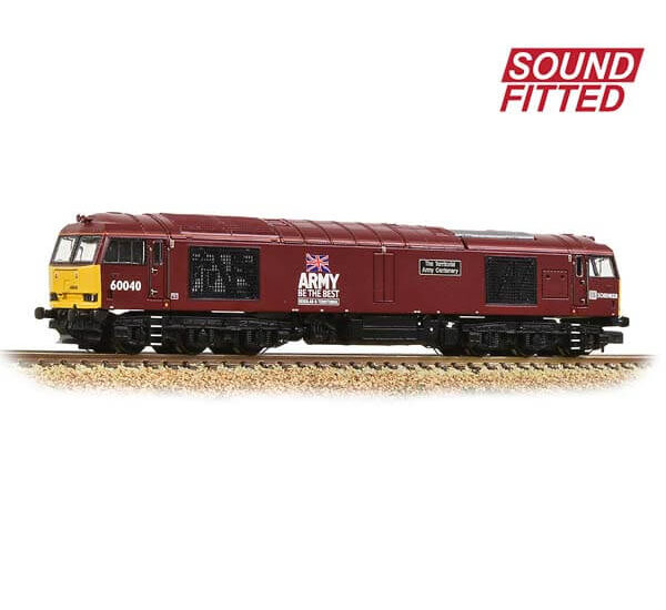 Graham Farish 371-361SF Class 60 60040 ‘The Territorial Army Centenary’ DB Schenker DCC Sound Fitted