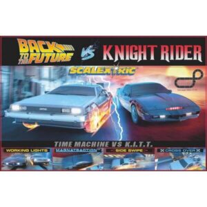 Scalextric C1431M 1980s TV Back to the Future vs Knight Rider Set