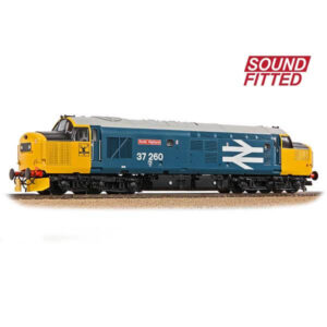 Bachmann 35-309SF Class 37/0 Centre Headcode 37260 ‘Radio Highland’ BR Blue Large Logo DCC Sound Fitted