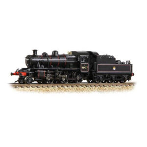 Graham Farish 372-626A LMS Ivatt 2MT 46477 BR Lined Black with Early Crest